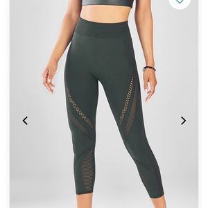 Fabletics SculptKnit High-Waisted Mesh Capri